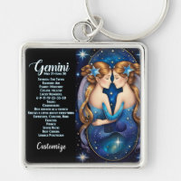 Jewel Galaxy Zodiac Gemini Personalizado