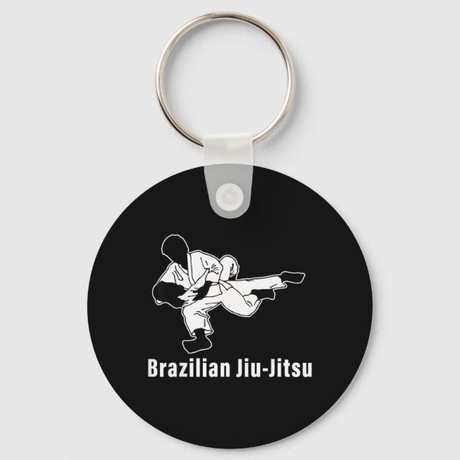 Chaveiro Jiu-Jitsu Brasileiro BJJ Grappling Luta no Chão (Frente)