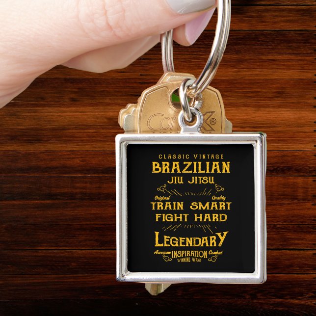 Chaveiro Jiu Jitsu Train Smart (Personalized Jiu Jitsu Key Ring.)