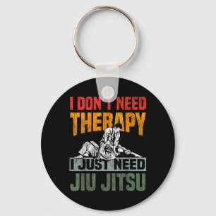 Chaveiro Jiu Jitsu Vintage Retro Não Preciso Terapia Precis