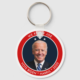 Chaveiro Joe Biden 2020 Campanha eleitoral com foto
