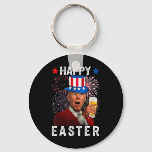 Chaveiro Joe Biden engraçado confunde Páscoa feliz com 4 de