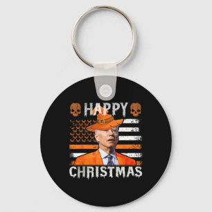 Chaveiro Joe Biden Happy Halloween Feliz Natal Nos Bandeira