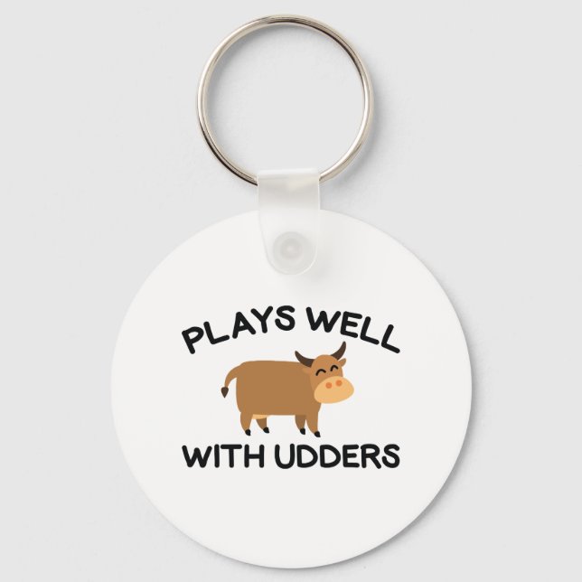 Chaveiro Joga Bem Com Udders (Frente)