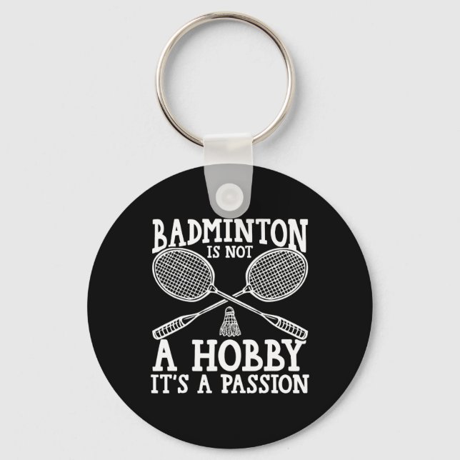Chaveiro Jogador de Badminton do Shuttle (Frente)
