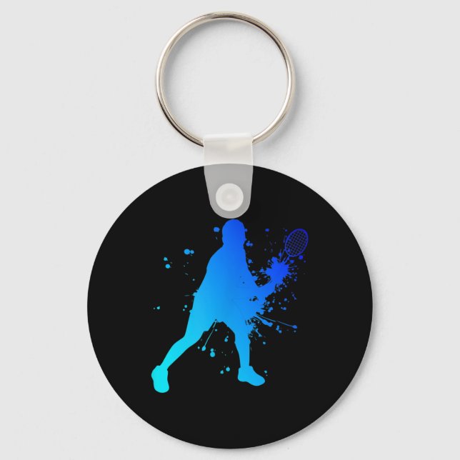 Chaveiro Jogador de Badminton do Shuttle Squash (Frente)