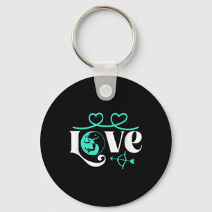 Chaveiro Jogador-de-badminton Jogo Peteca Yin-yang-amor Bad
