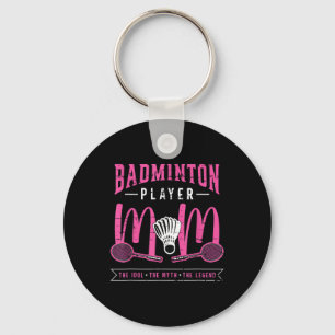 Chaveiro Jogador De Badminton Mãe O Idol Racquet Sport Badm