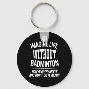 Chaveiro Jogador de Badminton Meninos e Meninas