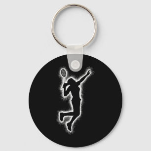Chaveiro Jogador de Badminton Peteca Meninas Crianças Badmi