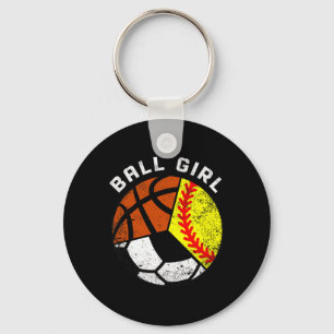 Chaveiro Jogador de basquete de futebol de diversão da Ball