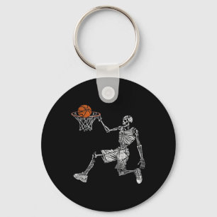 Chaveiro Jogador de basquete do Skeleton Halloween