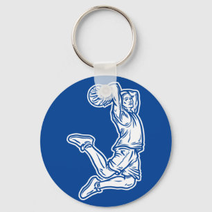 Chaveiro Jogador de Basquete Fazendo Design Luz de Slam Dun