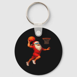 Chaveiro Jogador de Basquete Legal do Papai Noel Afundando