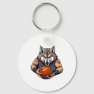 Chaveiro Jogador de Basquete Lobo