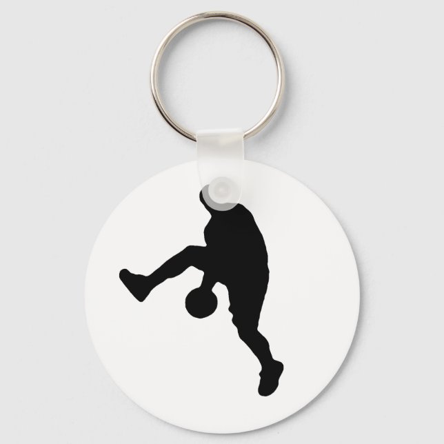 Chaveiro Jogador de basquete Silhouette (Frente)
