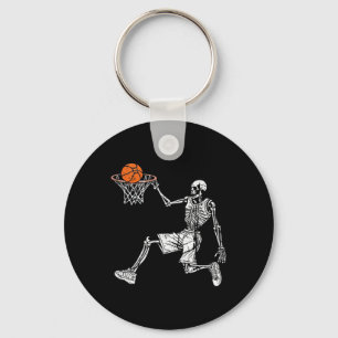 Chaveiro Jogador de basquetebol Slam, do Halloween Skeleton