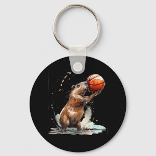 Chaveiro Jogador de basquetebol Trabalho de arte Ca