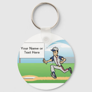 Chaveiro Jogador de beisebol - Cartoon masculino por Printe
