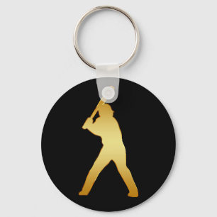 CHAVEIRO JOGADOR DE BEISEBOL DOURADO