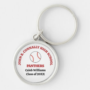 Chaveiro Jogador de Beisebol Personalizado do Ensino Médio 