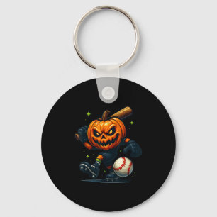 Chaveiro Jogador De Beisebol Witchy Vi Halloween Y Pumpkin