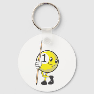 Chaveiro Jogador de bilhar feito sob encomenda que guardara