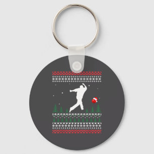 Chaveiro Jogador de Boliche Bonito Chapéu do Papai Noel Nat