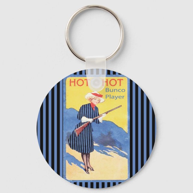 Chaveiro jogador de bunco quente (Frente)