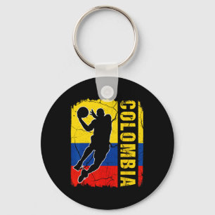 Chaveiro Jogador de Bysketbyll Colombiano Bandeira Bysketby
