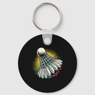 Chaveiro Jogador de Dminton Engraçado Design 22