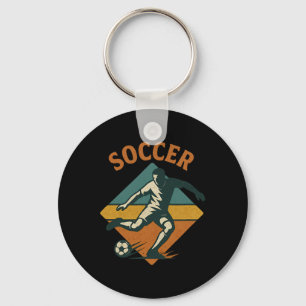 Chaveiro Jogador de Futebol Antigo Chuta Estilo Clic