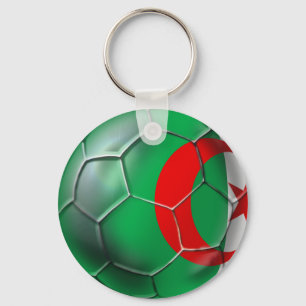 Chaveiro Jogador de futebol argelino da bola de futebol da