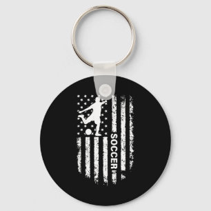 Chaveiro Jogador de Futebol Bandeira Americana Usa Patriota