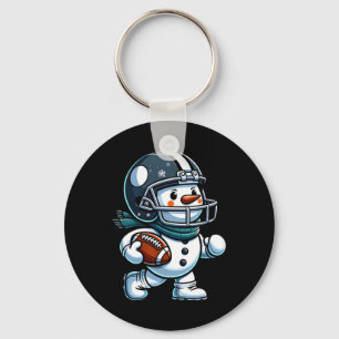 Chaveiro Jogador de futebol Cute Snowman Ki de Natal