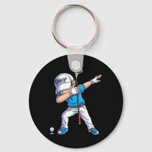 Chaveiro Jogador de Golfe Dabbing Golfista Golfe Engraçado
