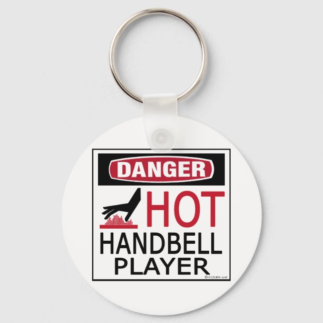Chaveiro Jogador de Handbell Hot (Frente)