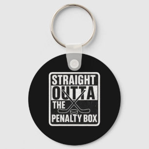 Chaveiro Jogador de Hóquei no Gelo Straight Outta The Penal
