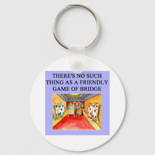 Chaveiro jogador de jogo bridge duplicado