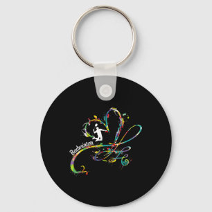 Chaveiro Jogador de jogo de badminton jogador de peteca bad