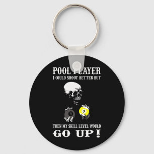 Chaveiro Jogador De Piscina Engraçado Billiards, Eu Podia A