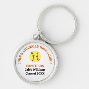 Chaveiro Jogador de Softbol Personalizado da Escola de Ensi