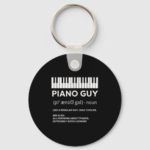 Chaveiro Jogador de Teclado Pianista Pianista de Camisa de