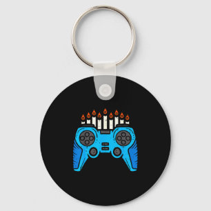 Chaveiro Jogador de Video Game Judeu Hanukkah Chanukah Home