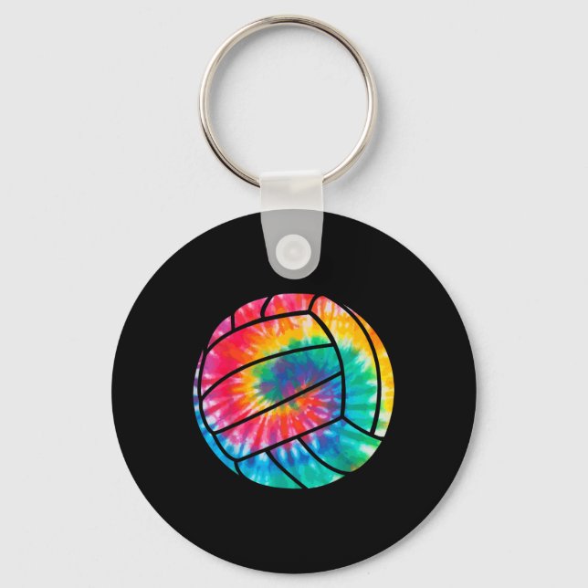 Chaveiro Jogador de Voleibol Tie Dye Hippie Beach (Frente)