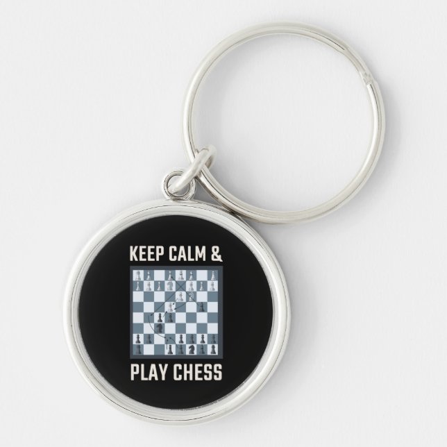 Chaveiro Jogador de Xadrez do Conselho Chess (Frente)