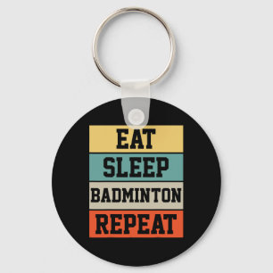 Chaveiro Jogador desportivo Badminton - Presente Retro Funn