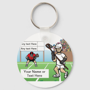 Chaveiro Jogador LaCrosse Personalizado - Cartoon Masculino