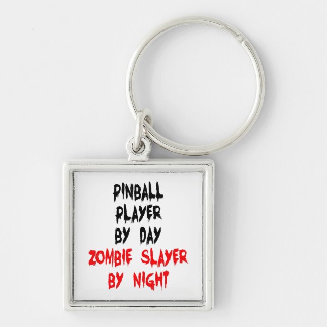 Chaveiro Jogador Pinball Zombie Slayer (Frente)
