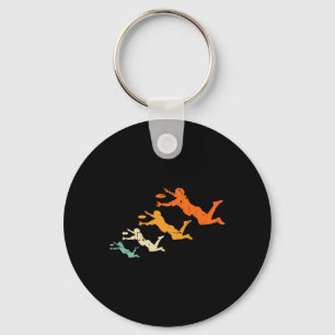 Chaveiro Jogador Retro de Ultimate Frisbee Disco Vintage Ul